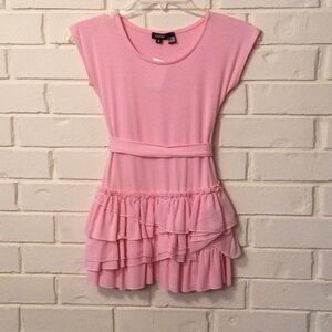 Pink Ruffled Girls Dress size 6 by Zunie NEW